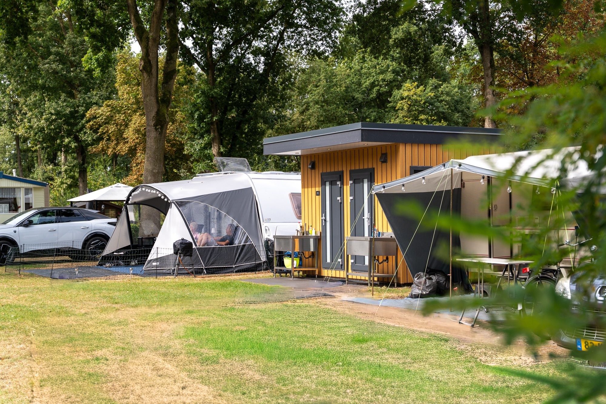 Campingplatz mit Privatsanitär