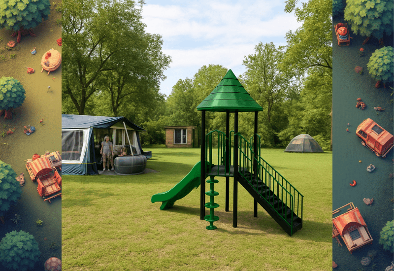 Neue Campingplätze mit neuem Spielgerät