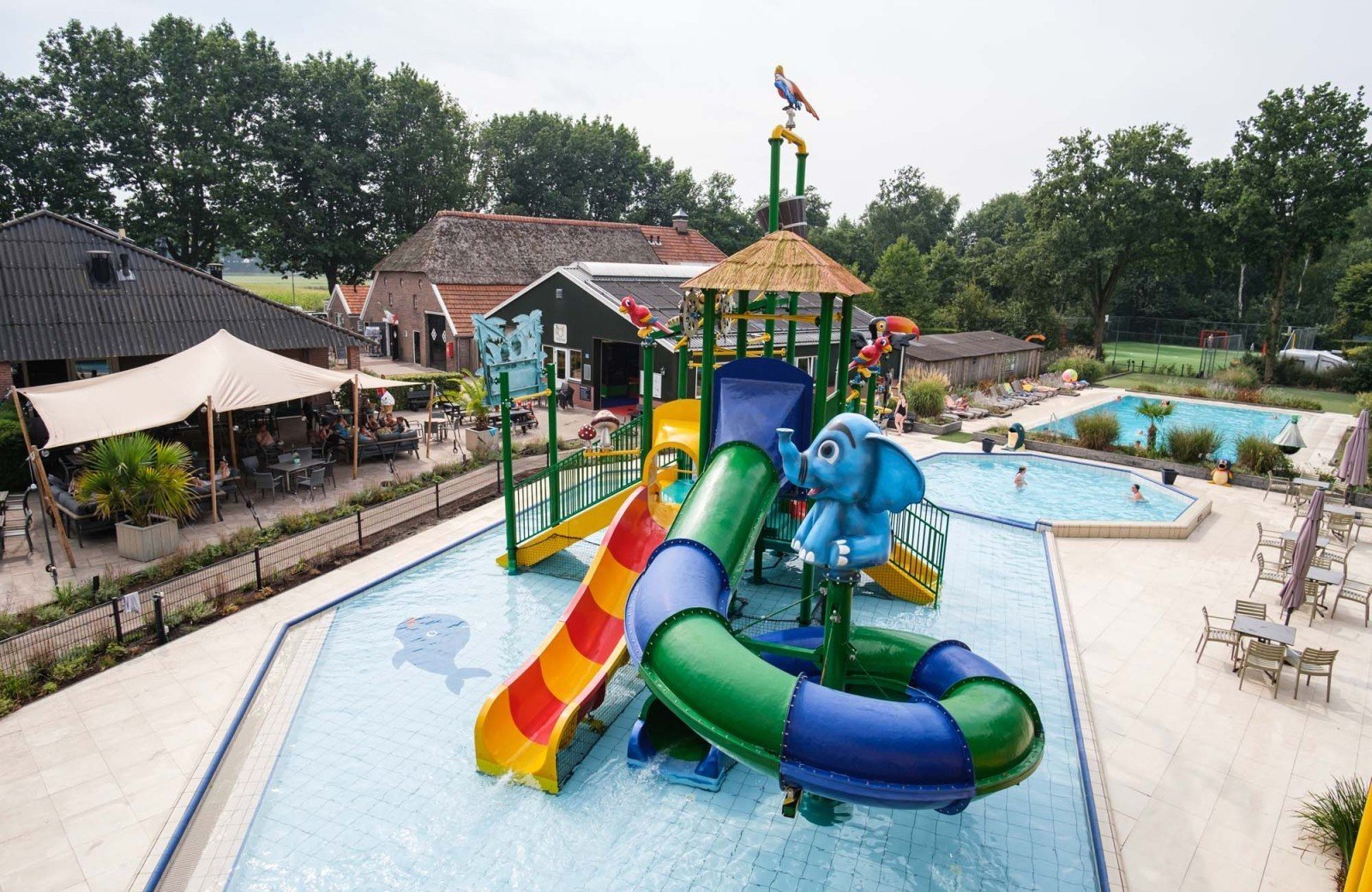 Camping met visvijver en zwembad